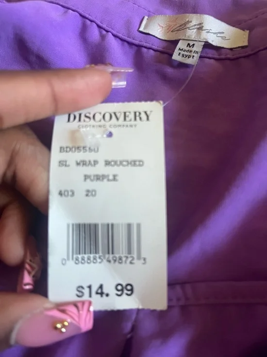 Wilfred Bright Purple Sleeveless Collared Dress - Picture 3 of 3